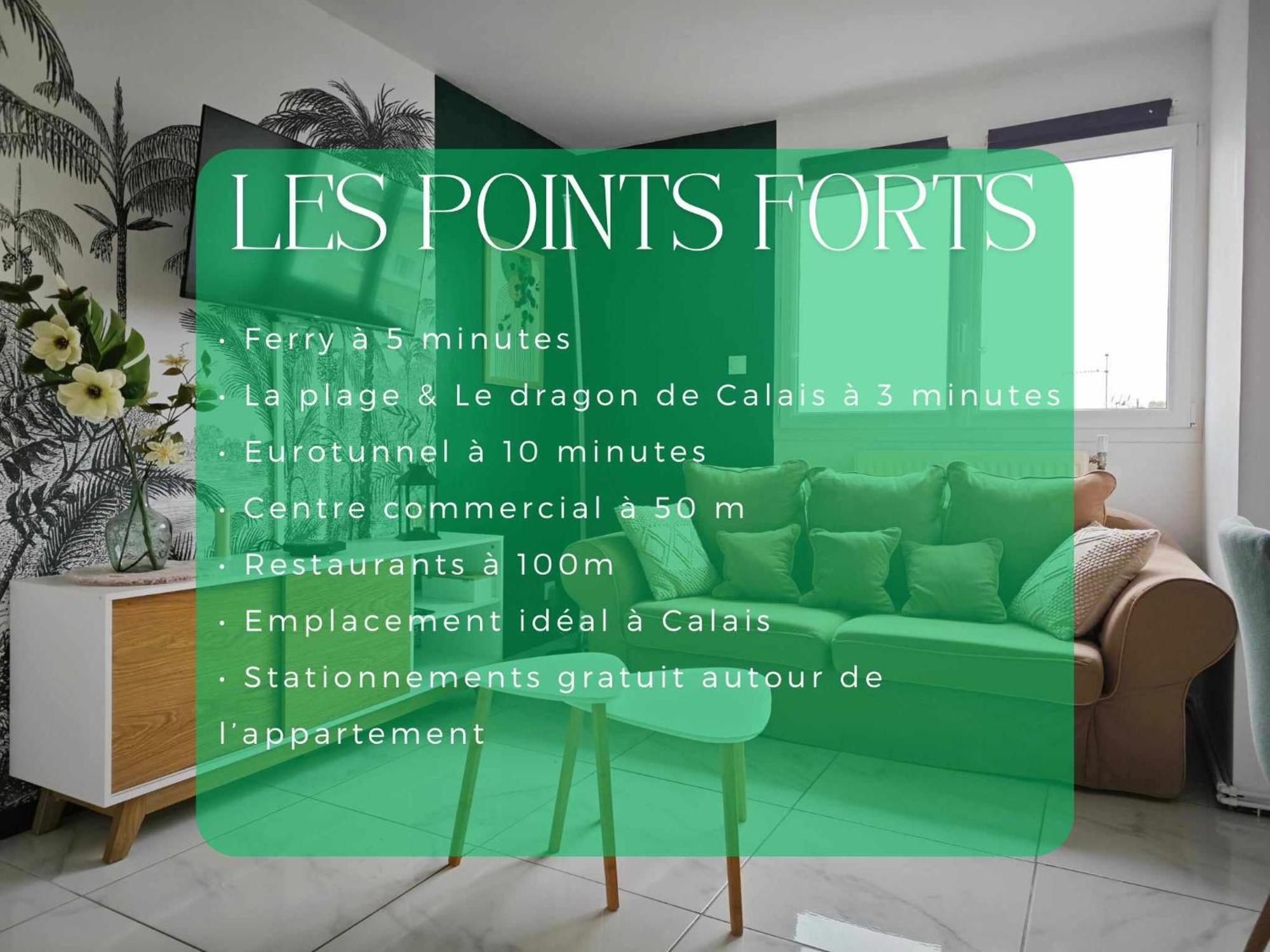 Calais Plage-Gare Appartement Elegant Tout Equipe Eksteriør bilde
